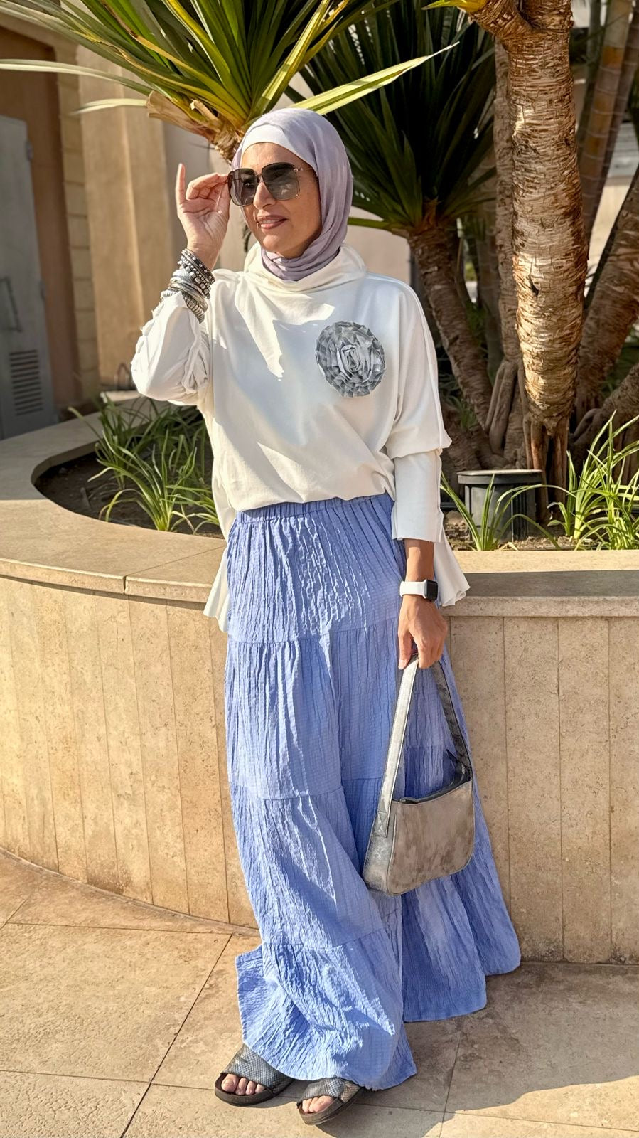 Summer Skirt In Baby Blue