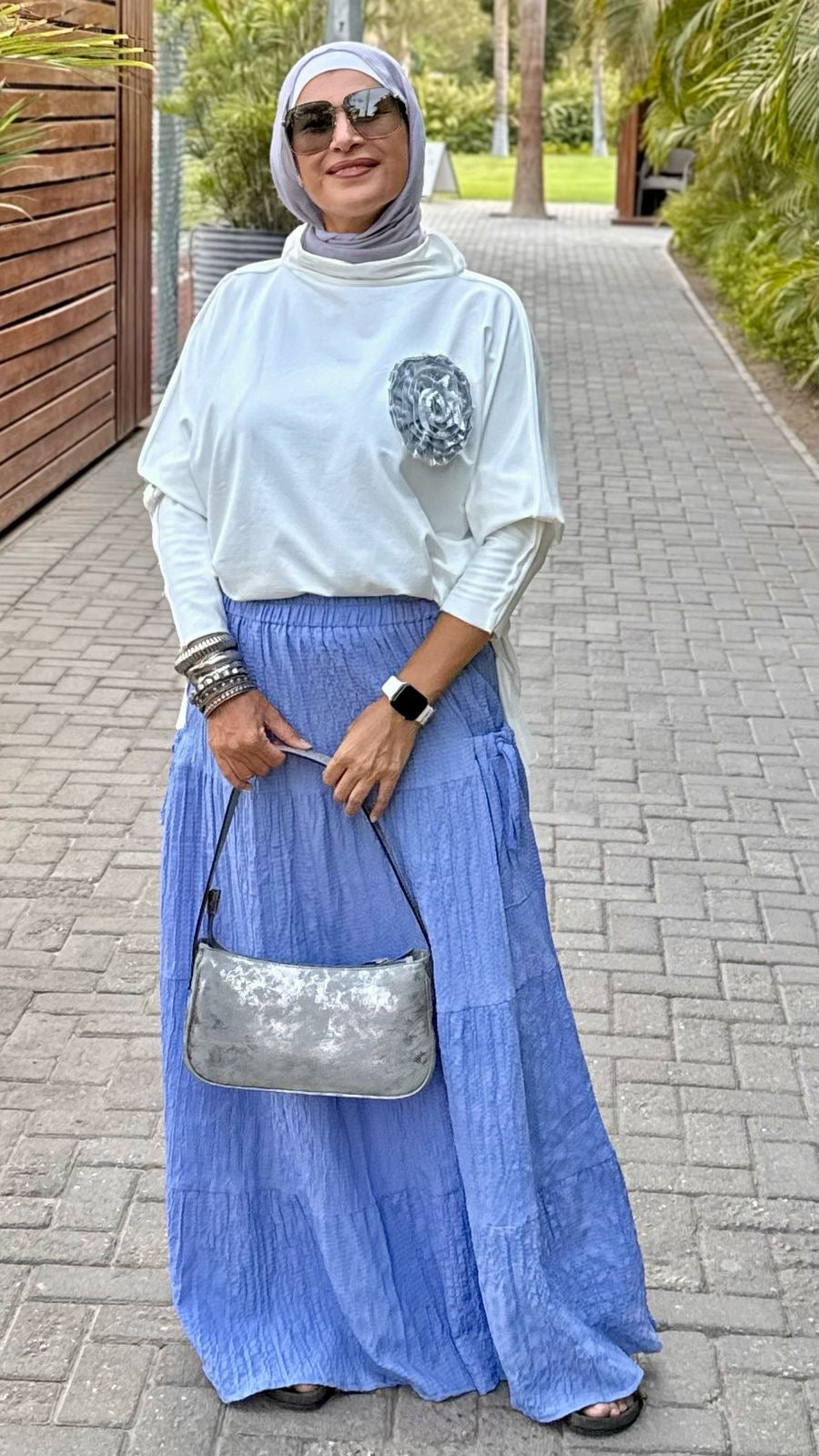 Summer Skirt In Baby Blue
