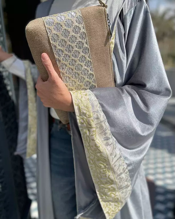Moroccan kaftan in silver