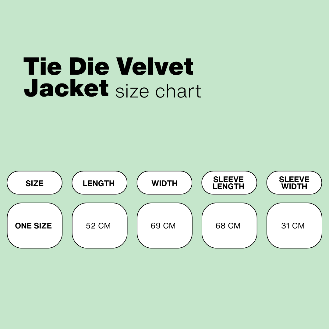 Tie Die Velvet Jacket