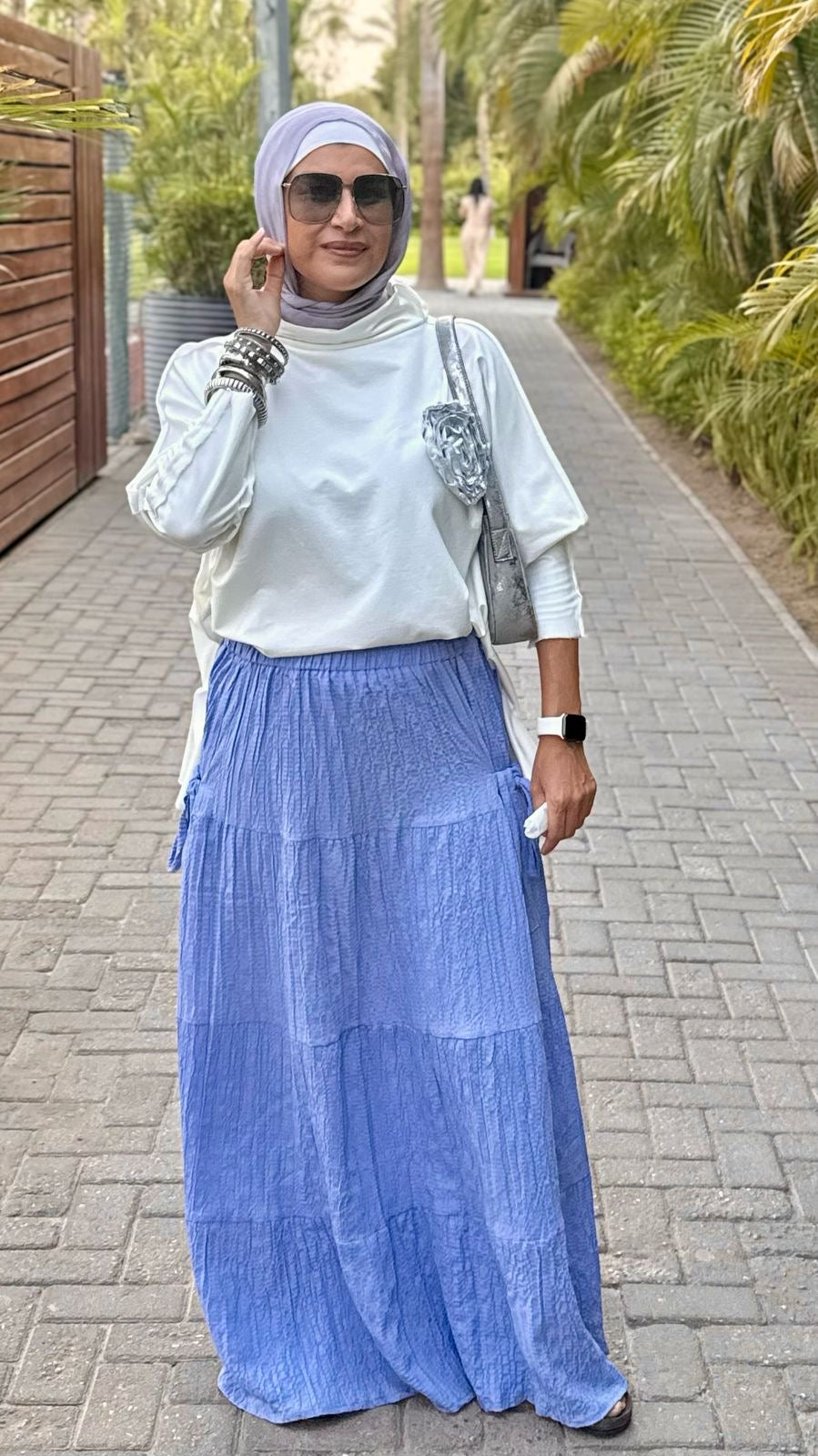 Summer Skirt In Baby Blue