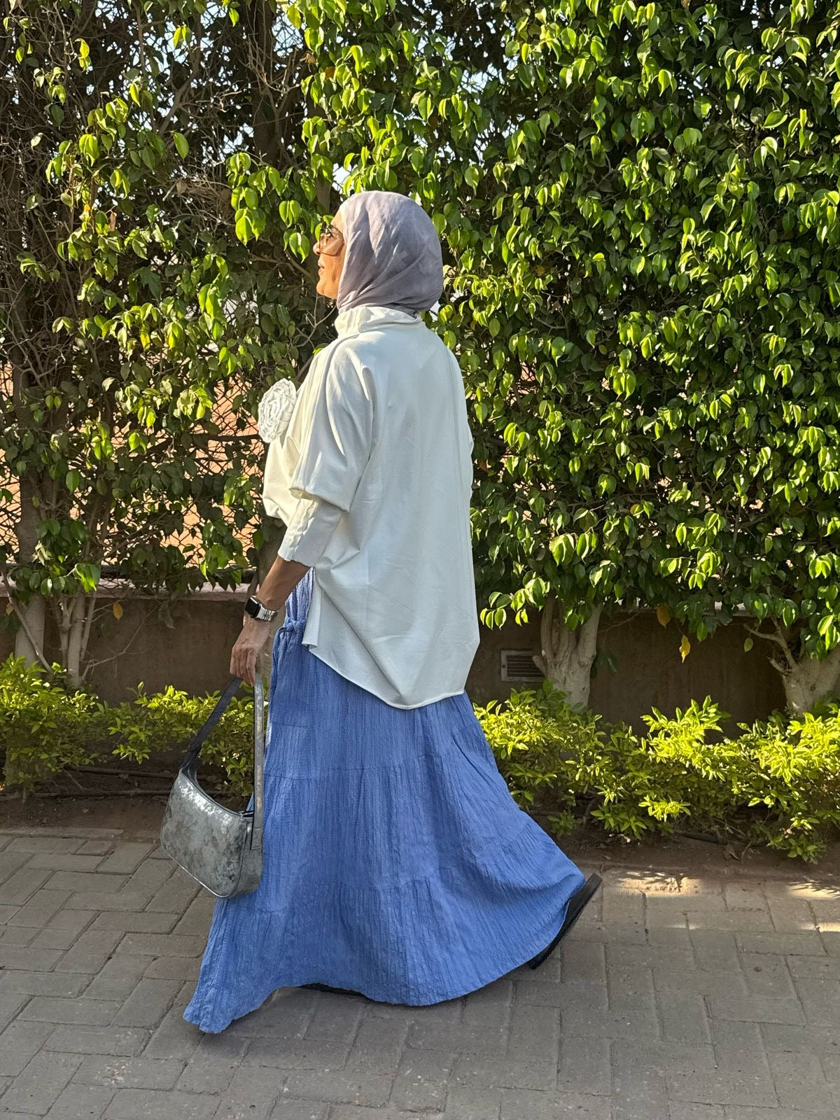 Summer Skirt In Baby Blue