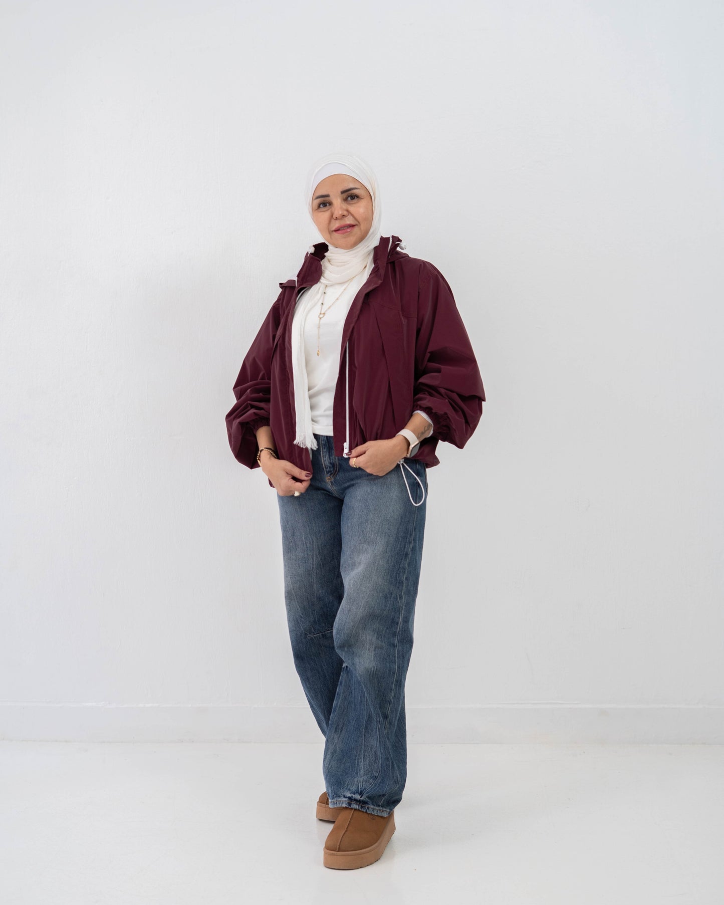 Go-To Jacket In Burgundy