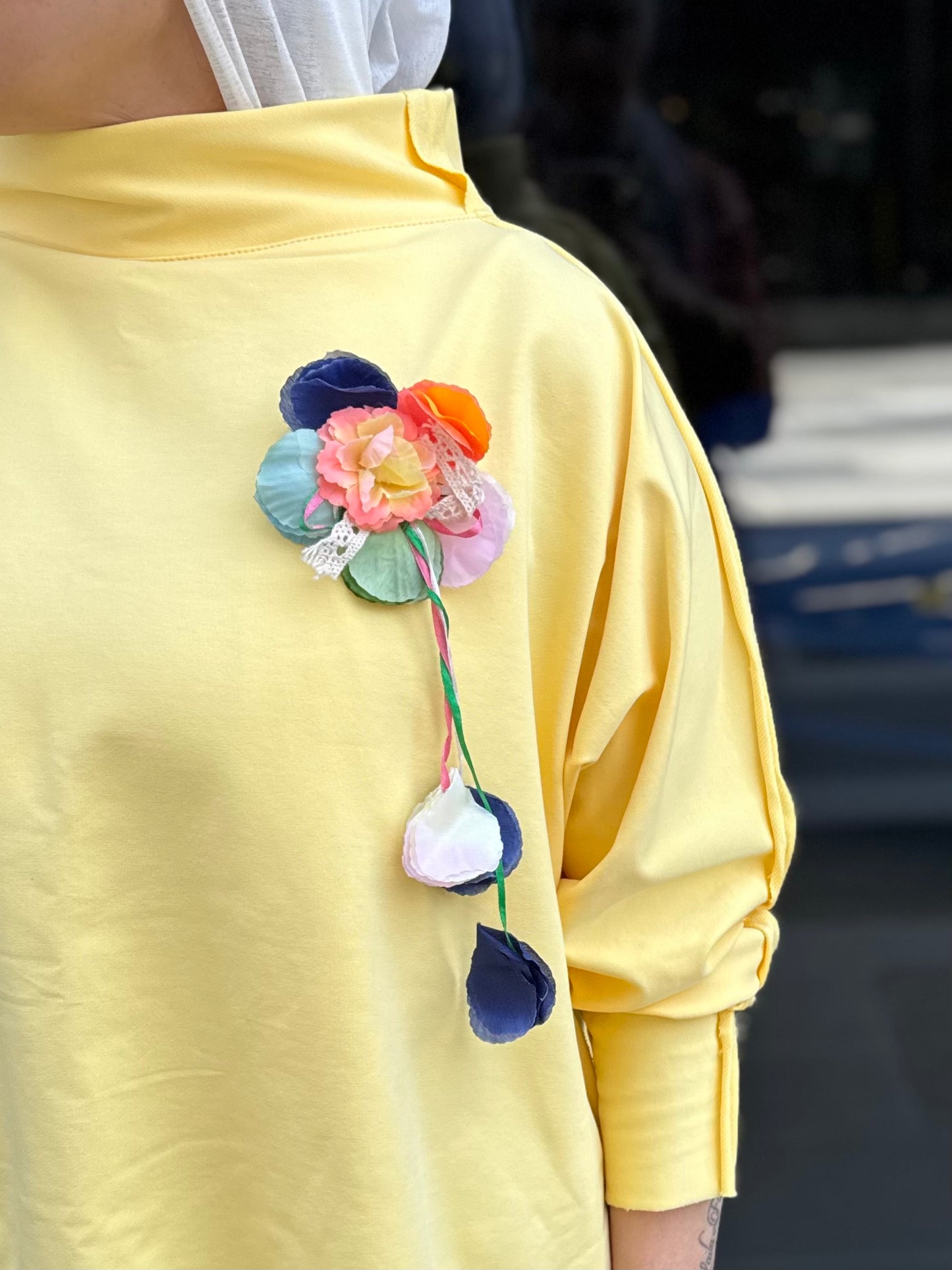 Butter yellow Premium cotton high low top