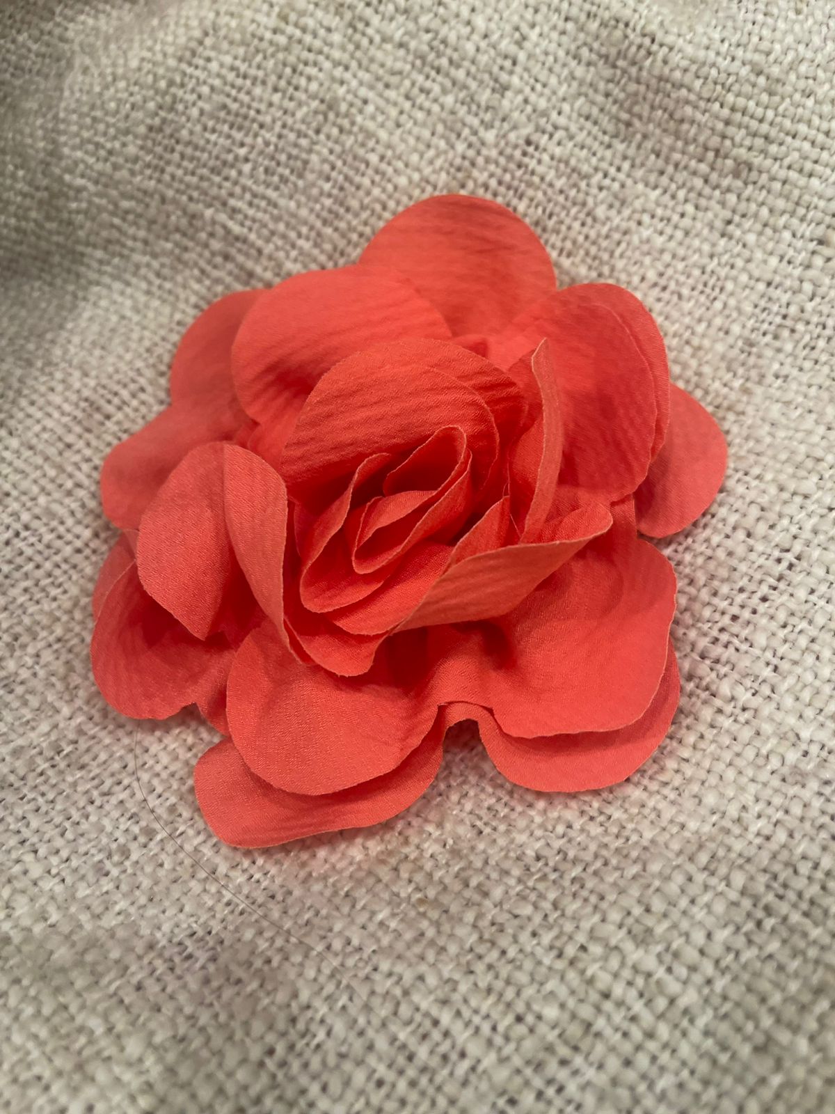 orange flower pin