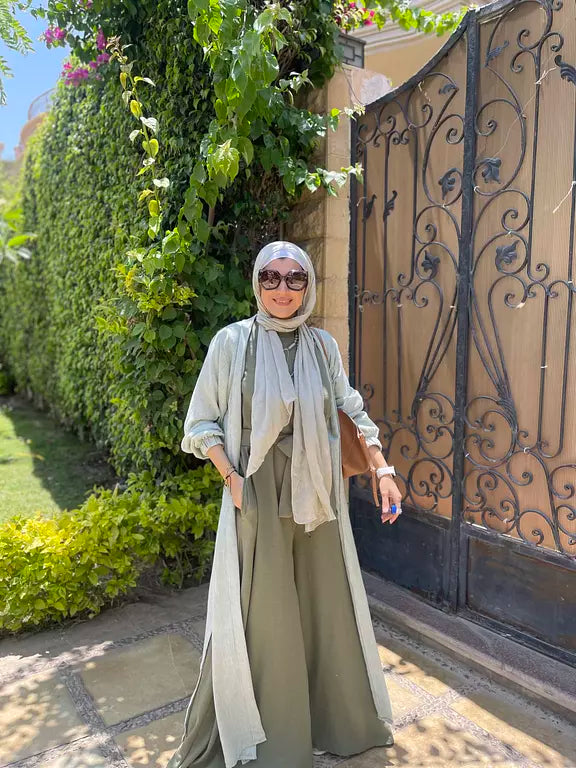 Jumpsuit set in green
