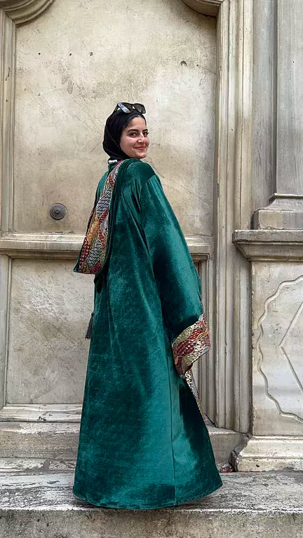 Morocon kaftan in green