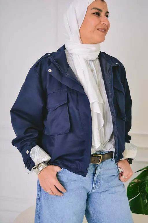 2 pocket jacket in navy