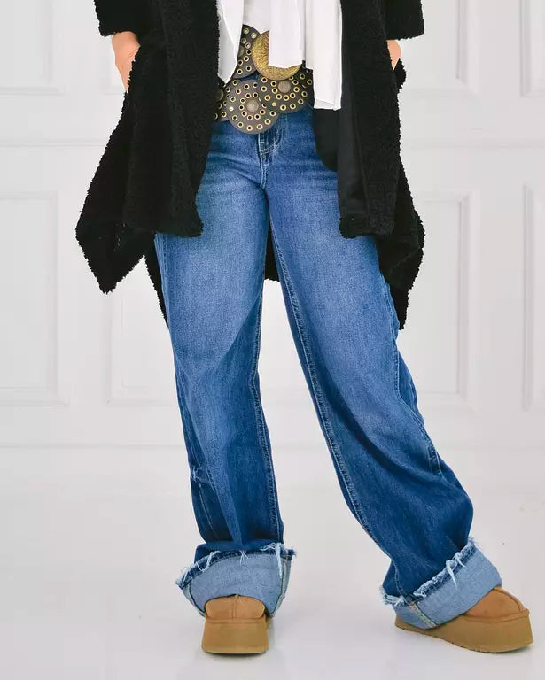 upside down denim pants