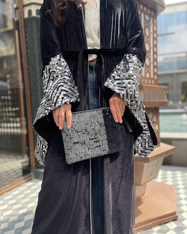 waves of light in silver