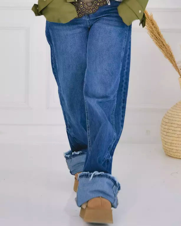upside down denim pants
