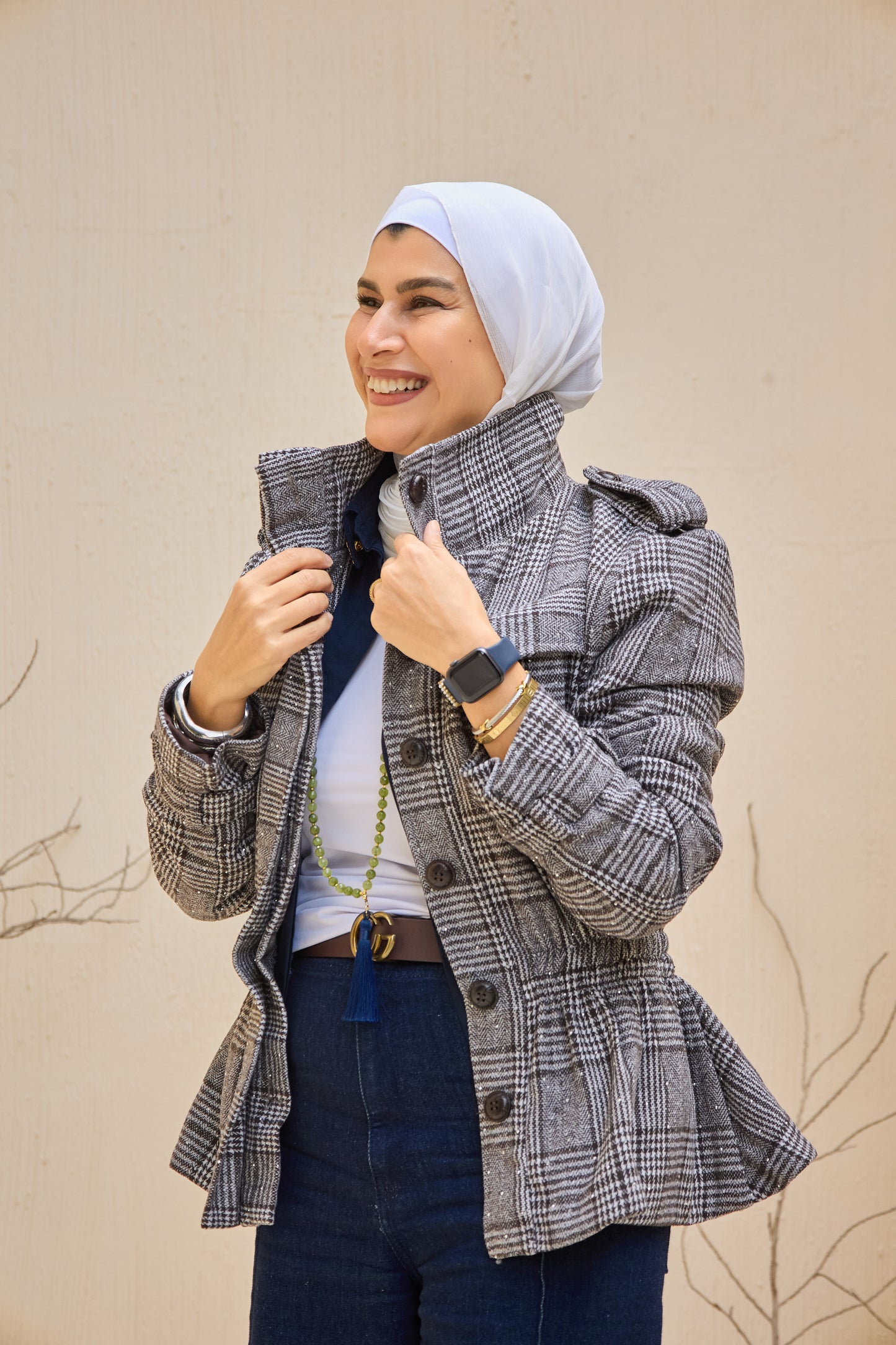 Carrots Strass Wool Jacket With Belt