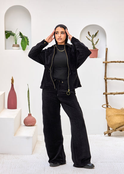 2 Pocket Jacket Velvet Set