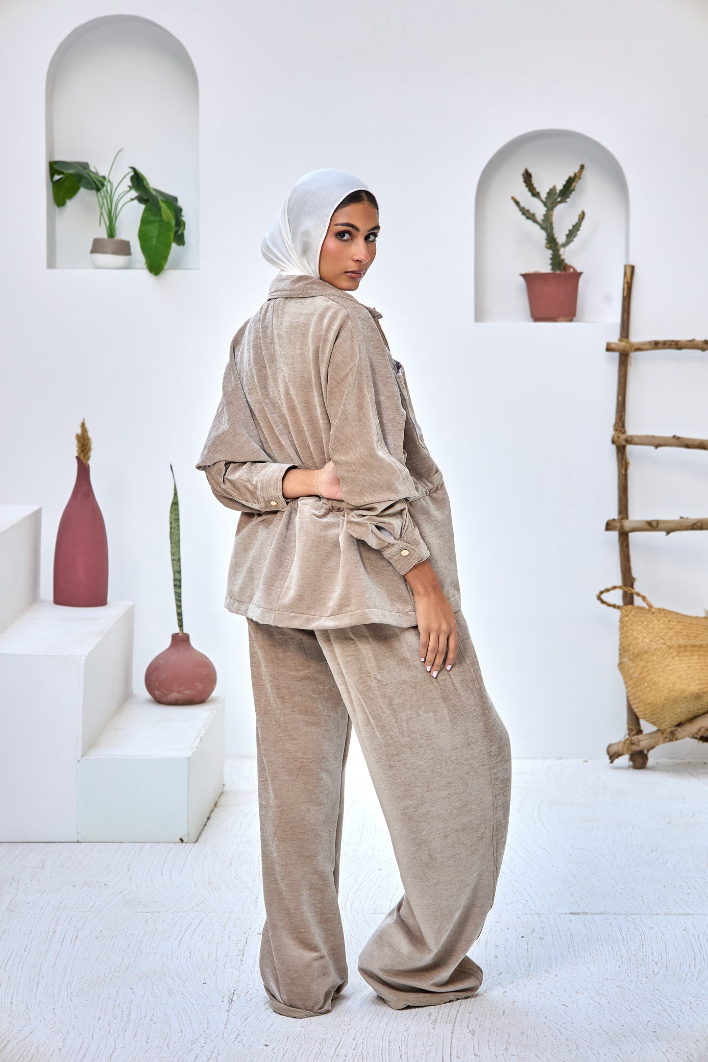 2 Pocket Jacket Velvet Set