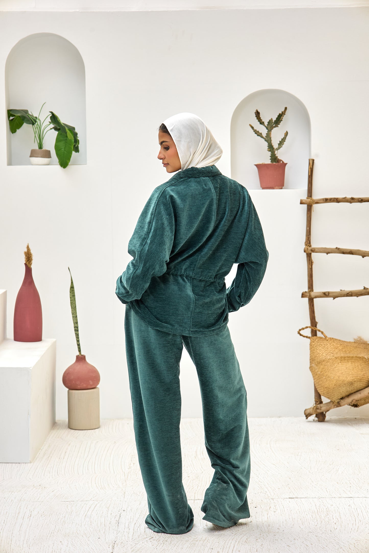 2 Pocket Jacket Velvet Set