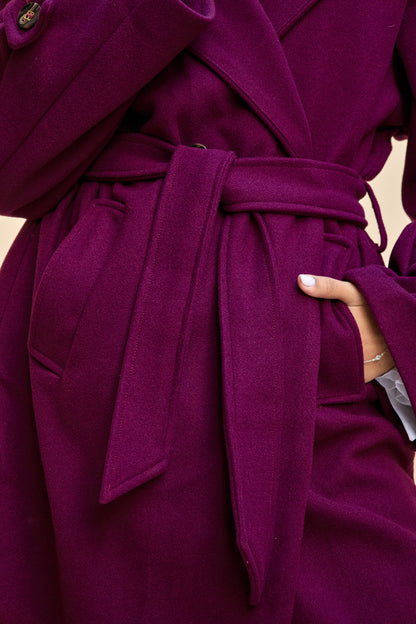 Hooded Long Wool Coat
