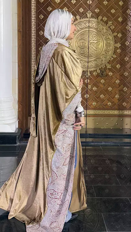 golden velvet kaftan