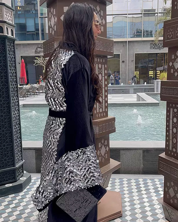 waves of light in silver