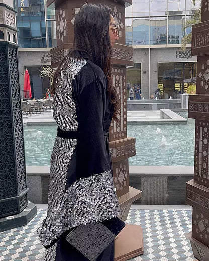 waves of light in silver