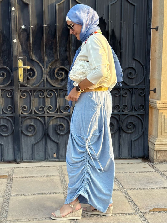Boho Pants In Baby-Blue
