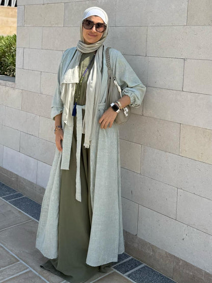 Jumpsuit set in green