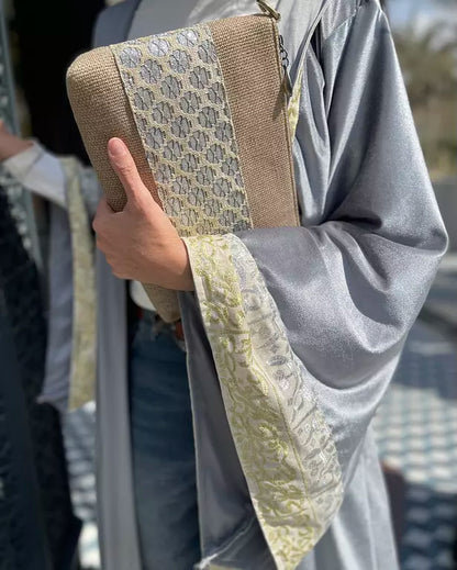 Moroccan kaftan in silver