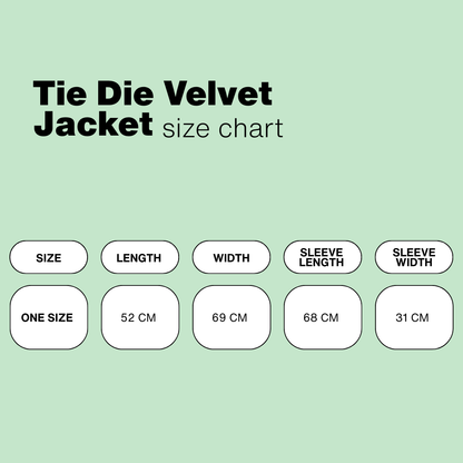 Tie Die Velvet Jacket