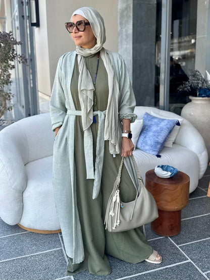 Jumpsuit set in green