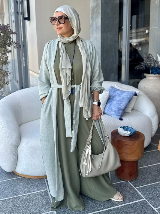 Jumpsuit set in green