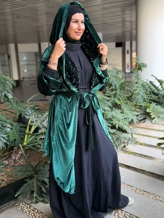 Green emerald sequin