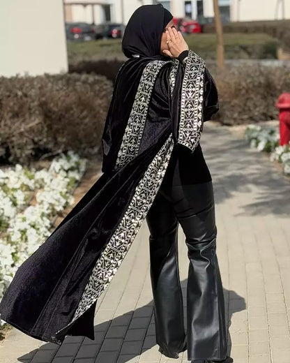 Morocon kaftan in black
