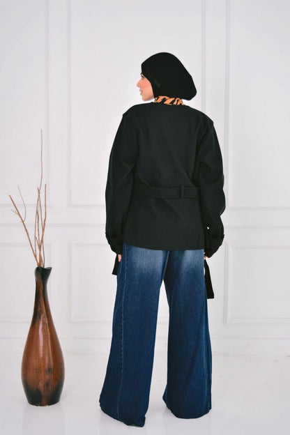 Gogh short jacket in black