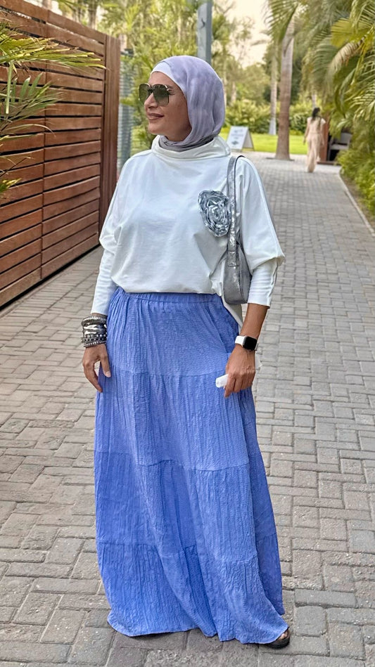 Summer Skirt In Baby Blue