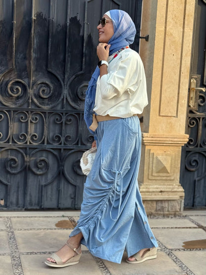 Boho Pants In Baby-Blue