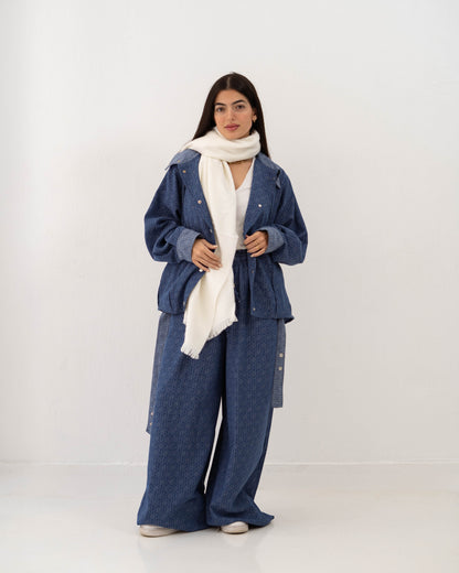 Boho Denim Set In Blue