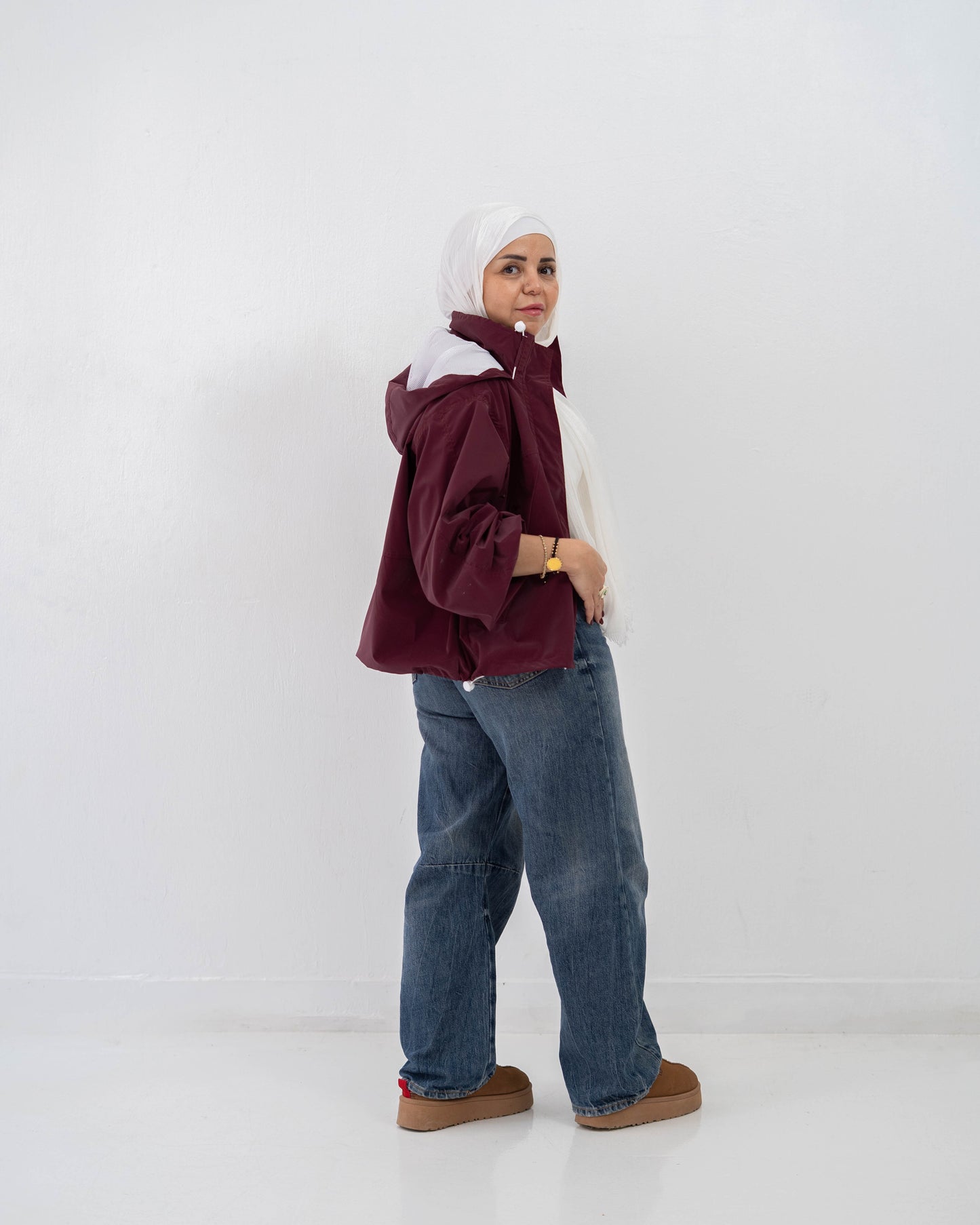 Go-To Jacket In Burgundy