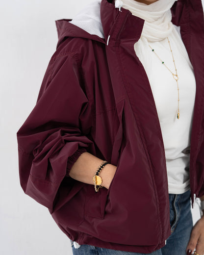 Go-To Jacket In Burgundy