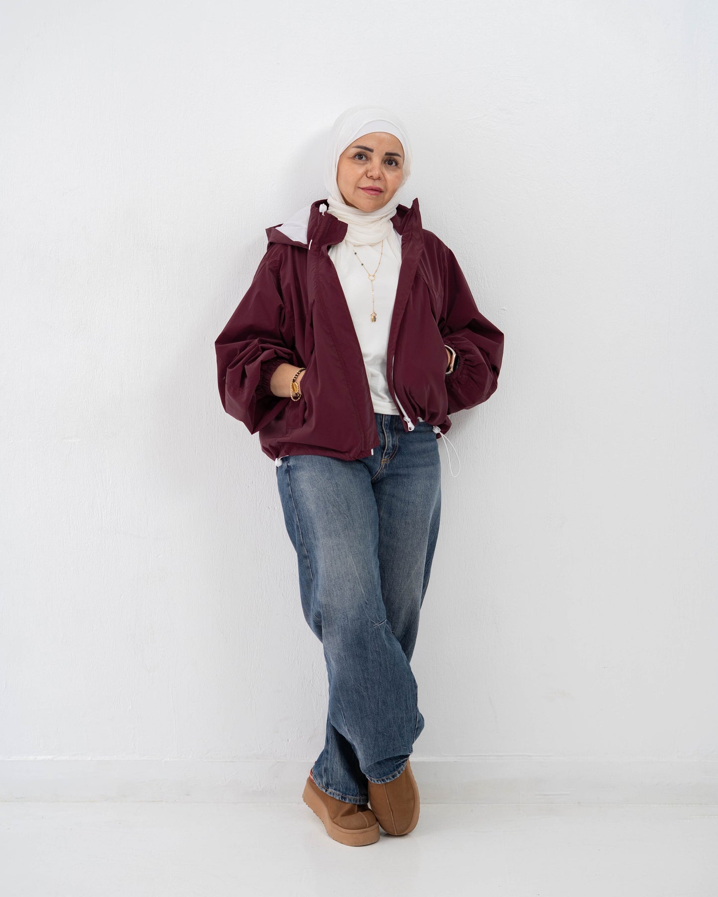 Go-To Jacket In Burgundy