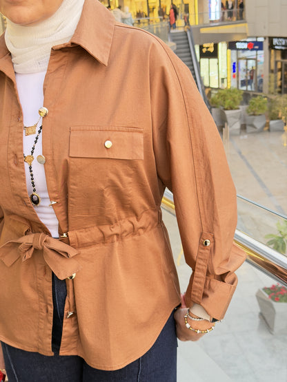 1 Pocket Casual Shirt with belt