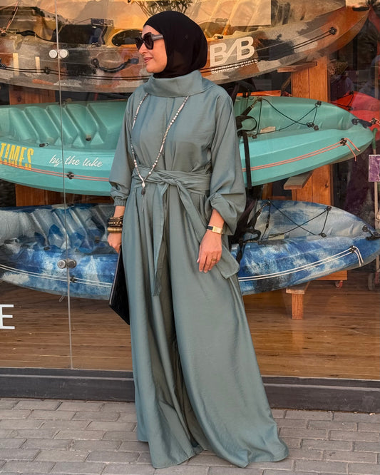 Jumpsuit in dark mint