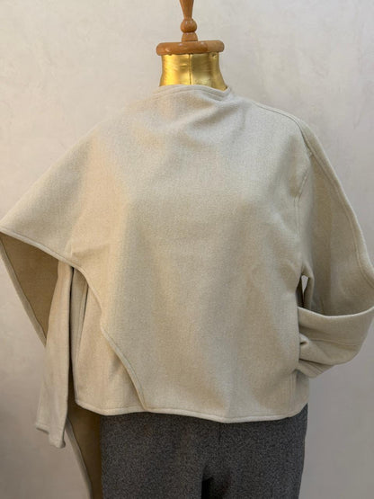 Wool Short Poncho