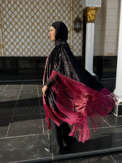 Fringed shawl