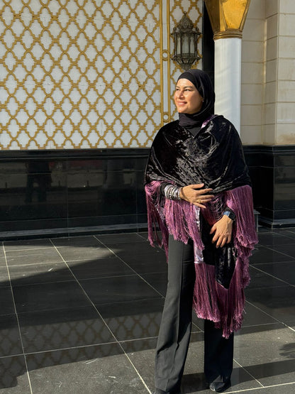 Fringed shawl