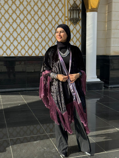 Fringed shawl