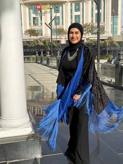 Fringed shawl