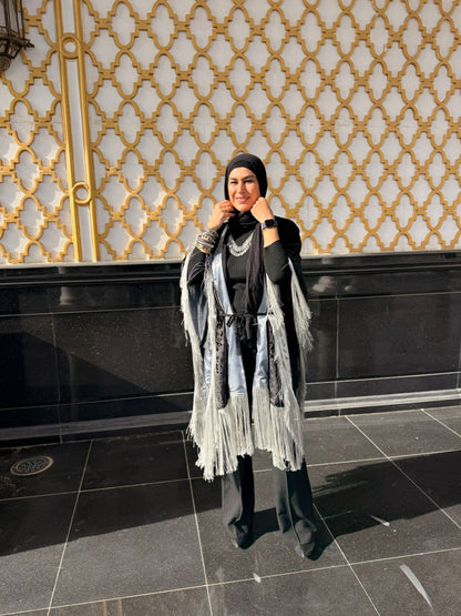 Fringed shawl