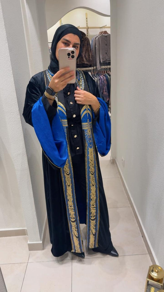 Velvet Kaftan lined with shimmer