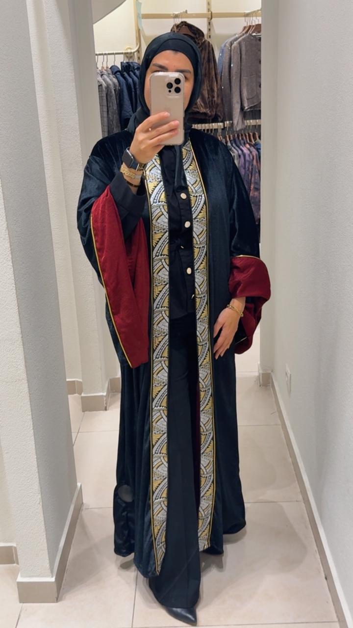 Velvet Kaftan lined with shimmer