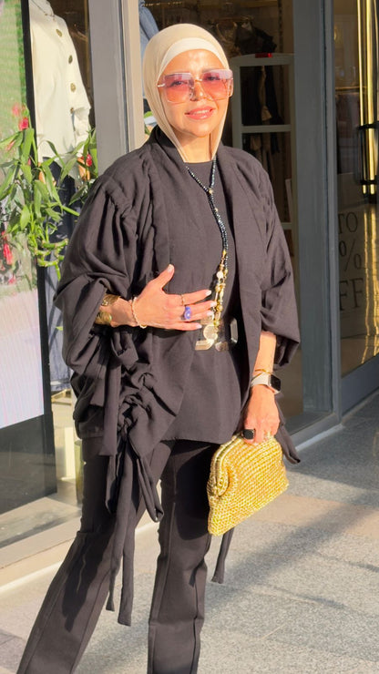 The Linen aurora kimono