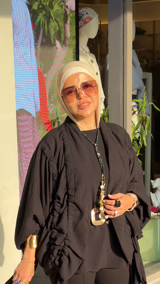 The Linen aurora kimono